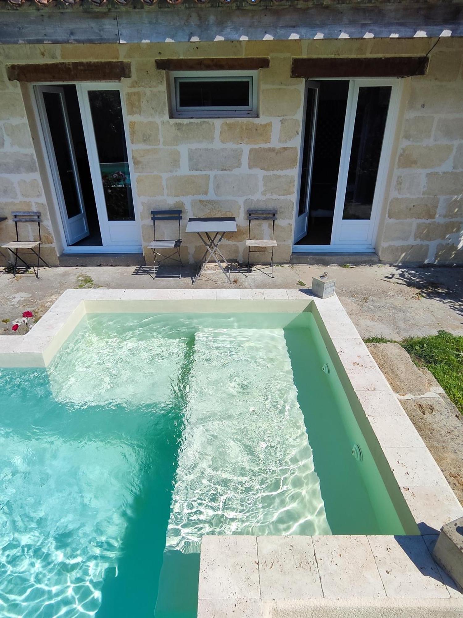 Jolie Villa Avec Piscine Dans Le St Emilionnais Sainte-Terre Exterior foto